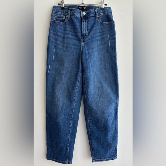 Banana Republic High-Rise Medium Wash Straight Jeans, Size 6/28 - Picture 1 of 16